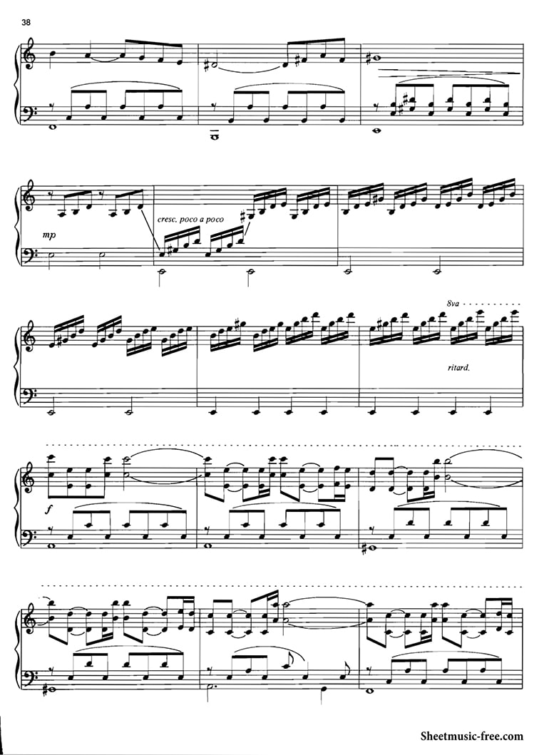 Sheet nhạc piano Love Story | Richard Clayderman