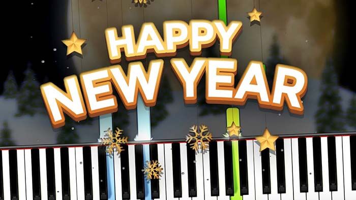 Cách đánh đàn piano bài Happy new year