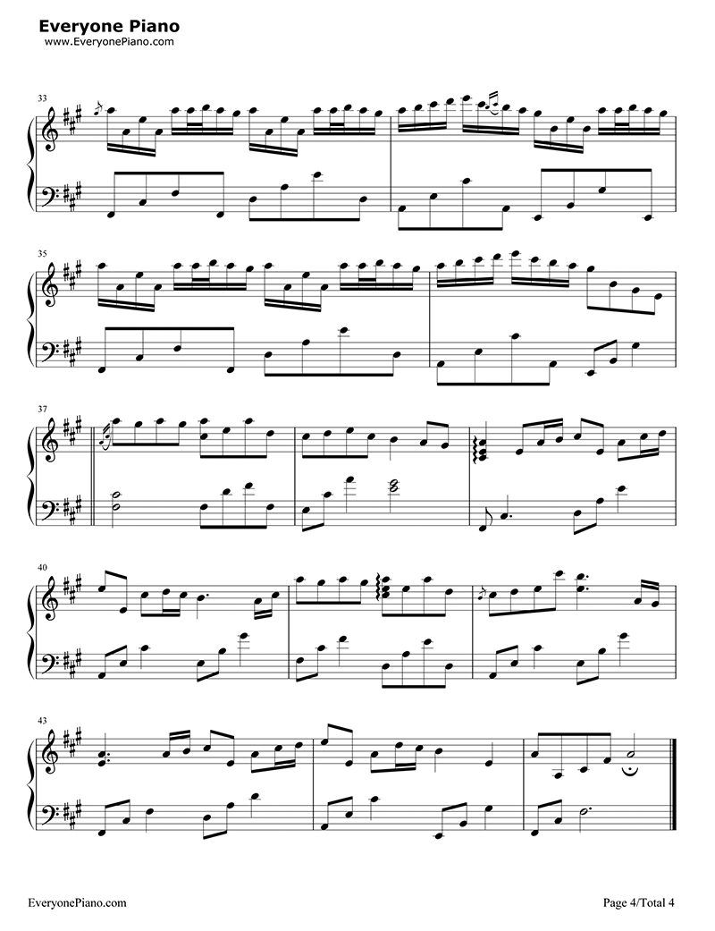 Sheet nhạc piano River flows in you | Yiruma