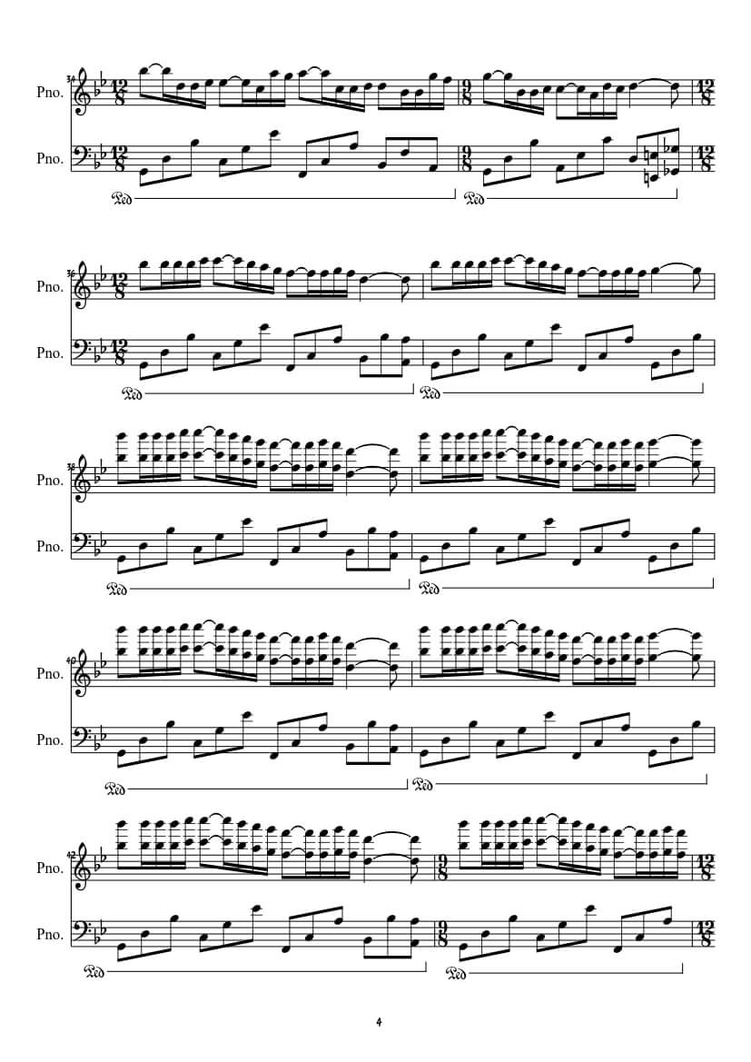 Bản nhạc piano Mariage D 'Amour | Richard Clayderman